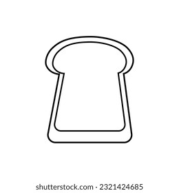 Brotscheibe Bäckerei Essen und Shop Thema. Einzelnes Design. Vektorgrafik
