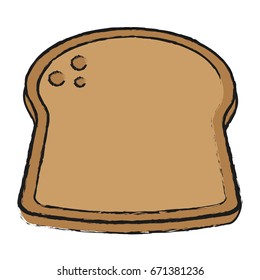 bread slice icon image 