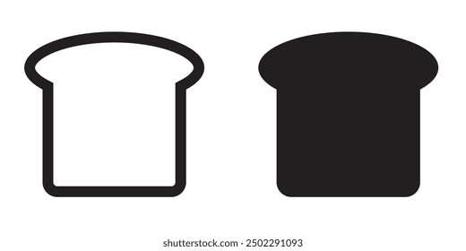 Bread slice icon. Bread slices icon.