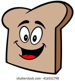 Bread Slice Mascot