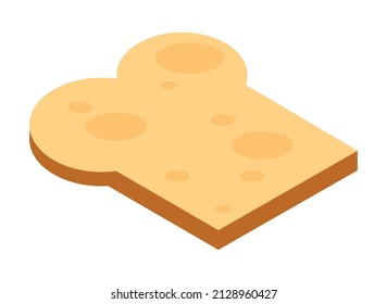 bread sliced food ingredient icon