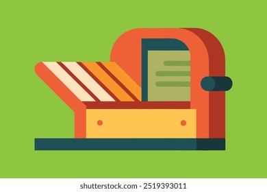 Bread Slicer vector art illustration 