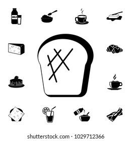 bread slices icon. Breakfast Icon. Premium quality graphic design. Signs, symbols collection, simple icon for websites, web design, mobile app
