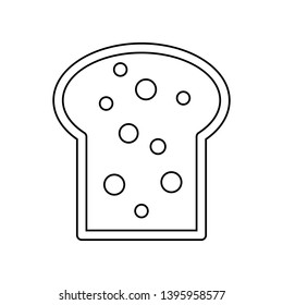 bread slices icon. Element of eating for mobile concept and web apps icon. Outline, thin line icon for website design and development, app development
