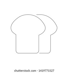 bread slices icon illustration isolated vector sign symbol