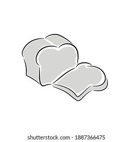 bread slices icon illustration isolated vector sign symbol
