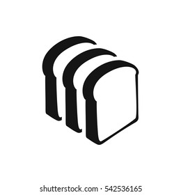 bread slices icon illustration isolated vector sign symbol