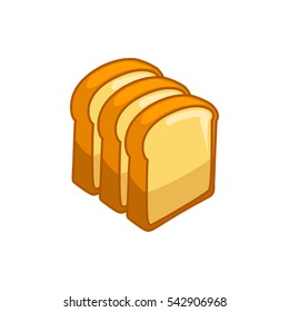 bread slices icon illustration isolated vector sign symbol