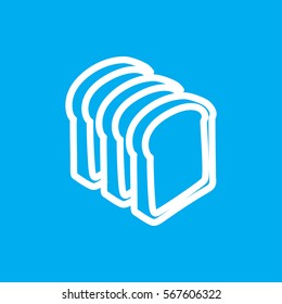 bread slices icon illustration isolated vector sign symbol