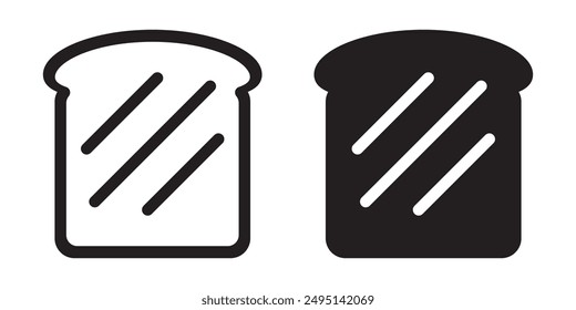 Bread slices icon. Vector icons.