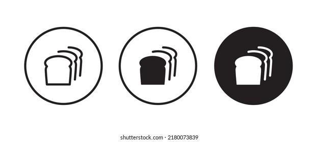 bread slices icon 
vector, sign, symbol, logo, illustration, editable stroke, flat design style isolated on white linear