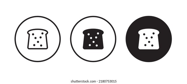 bread slices icon 
vector, sign, symbol, logo, illustration, editable stroke, flat design style isolated on white linear