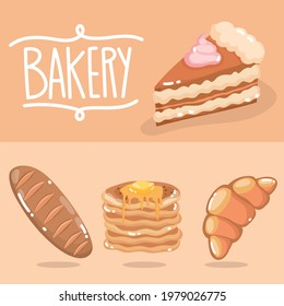bread sorts and bakery dessert