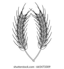 bread spikes isolated icon