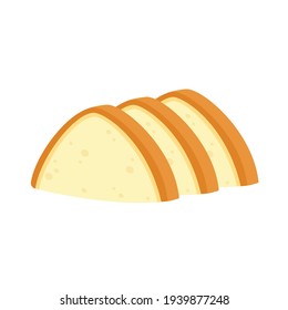 Bread stack vector. bread symbol. wallpaper. logo design.