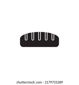 bread stick icon glyph style design. bread stick icon vector illustration. isolated on white background.