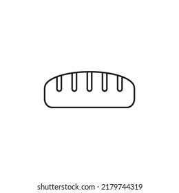 bread stick icon outline style design. bread stick icon vector illustration. isolated on white background.