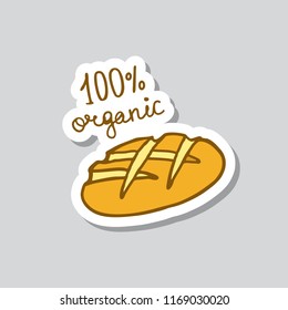 bread sticker doodle icon