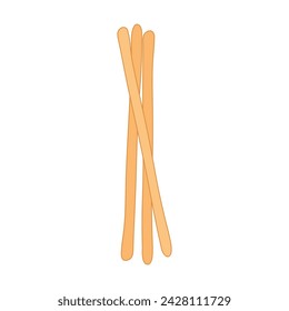 bread sticks icon Cartoon Vector illustration Isolated on White Background