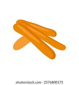 Bread Sticks, Sweets Vector Illustration Isolated