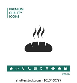 Bread symbol icon
