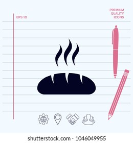 Bread symbol icon