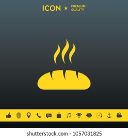 Bread symbol icon