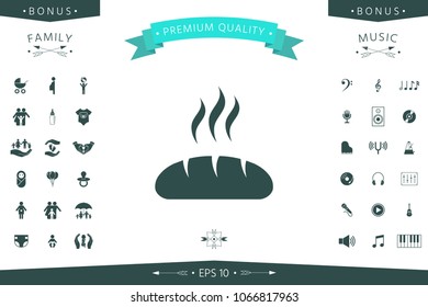 Bread symbol icon