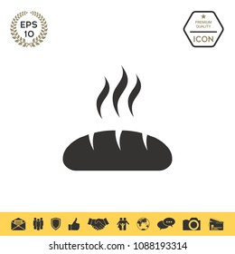 Bread symbol icon