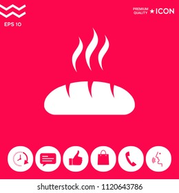 Bread symbol icon