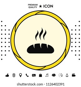Bread symbol icon