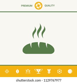 Bread symbol icon