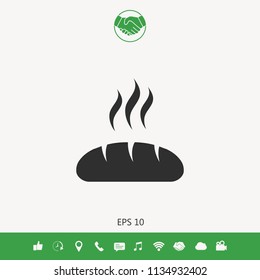 Bread symbol icon