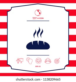Bread symbol icon