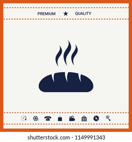 Bread symbol icon