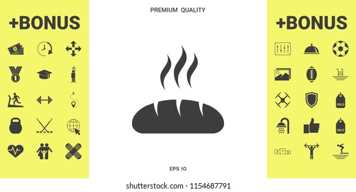 Bread symbol icon