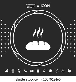 Bread symbol icon