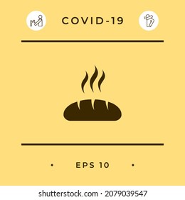 Bread symbol icon. Element for your design