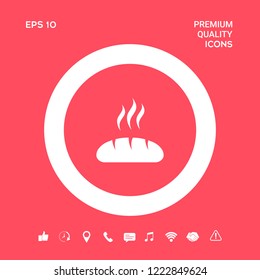 Bread symbol icon. Graphic elements for your design