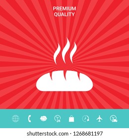 Bread symbol icon. Graphic elements for your design