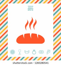 Bread symbol icon. Graphic elements for your design