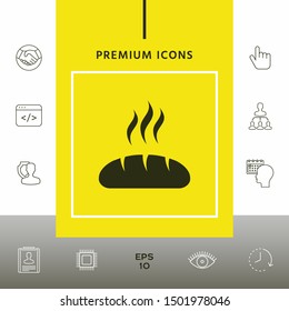 Bread symbol icon. Graphic elements for your design