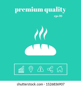Bread symbol icon. Graphic elements for your design