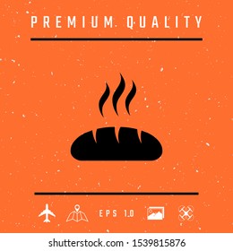 Bread symbol icon. Graphic elements for your design
