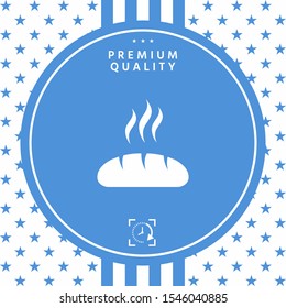 Bread symbol icon. Graphic elements for your design