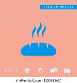Bread symbol icon. Graphic elements for your design