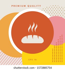 Bread symbol icon. Graphic elements for your design