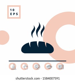 Bread symbol icon. Graphic elements for your design