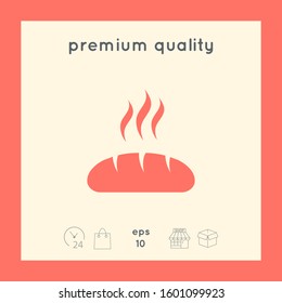 Bread symbol icon. Graphic elements for your design