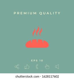 Bread symbol icon. Graphic elements for your design